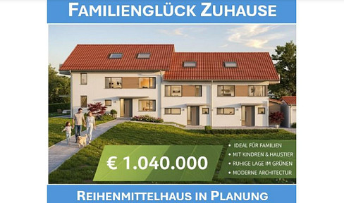 Terraced house (apartment) for sale in Oberhaching, no commission fees.