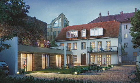 Neubaukomfort im Denkmal – Erstbezug mit Terrasse zum grünen Innenhof