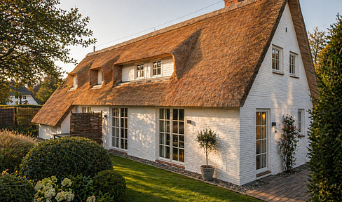 Thatched-roof house with 3 holiday apartments in St. Peter-Ording – an immediately usable investment opportunity, with potential earnings of up to €90,000.