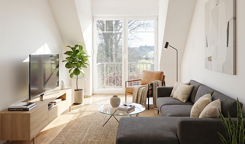 Ruhiges Wohnen im Grünen: Helle 2-Zimmer-Wohnung mit Balkon & EBK