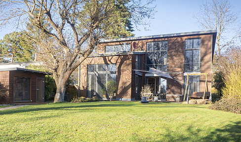 Architect-designed house by the lake.