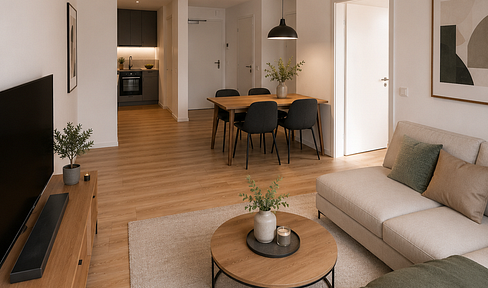 **einen Monat mietfrei wohnen** Wunderschöne 2-Zimmer-Wohnung im Neubau E3-01-05