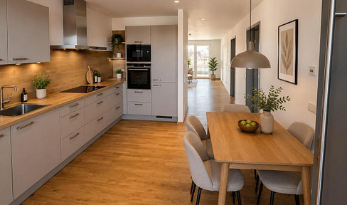 Attraktive 2-Zimmer-Wohnung – barrierefrei, mit Balkon, EBK und herrlicher Aussicht