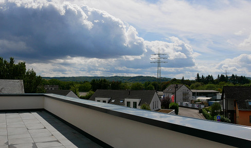 Penthouse apartment in Trier-Quint, newly built, first occupancy, sunny and quiet location.