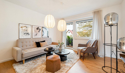 Kernsanierte 3-Zimmer-Wohnung mit Balkon & Garage