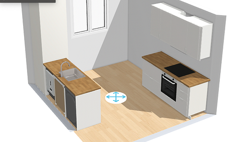 Newly renovated 3-room apartment (67m²) with a new fitted kitchen, in a quiet and green location, close to the city center.