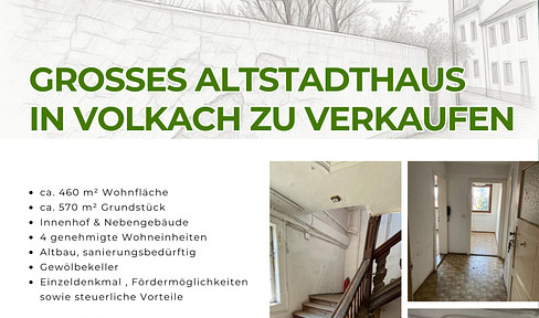 Kapitalanlage: Altstadthaus mit 4 WE, 6 Stellplätzen & Potenzial