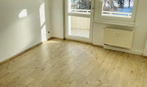 For sale after renovation: attractive 1-room apartment with balcony in the Blumenviertel district.