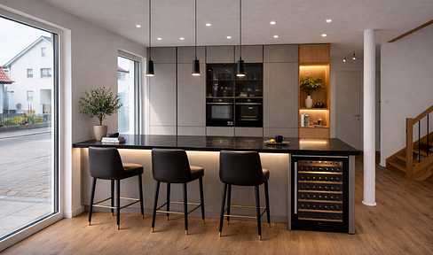 KfW-40 terraced house | Solar power + KNX system + air conditioning | New construction in Speyer | Excellent value for money.