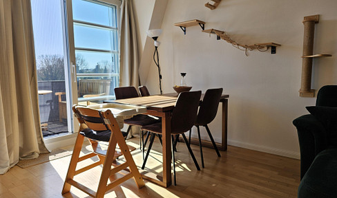 4-room penthouse apartment in Frechen, including a parking space in the underground garage.