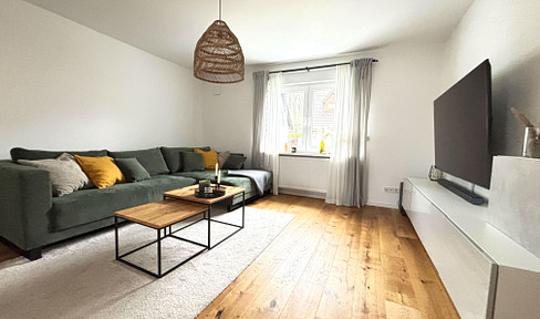 Completely renovated detached house (model EH55) with a 980 m² plot of land and excellent transport links (A1/A62) – move in and start living, no need to renovate.