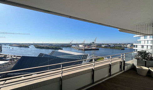 Hamburg-Hafencity - 11. Etage - Premiumlage - Elbblick - umlaufender überdachter Balkon - Tiefgarage