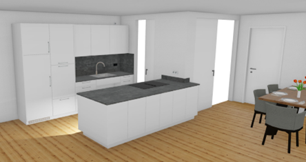 Newly built, fully accessible apartment of 71.38 square meters with a garden and fitted kitchen, located in a prime area.