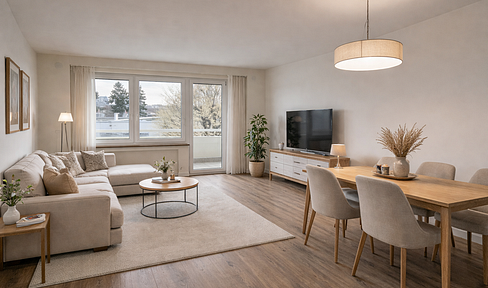 Erstbezug 2026 | Hochwertige 3-Zi.-Wohnung mit Südwest-Balkon | Top-Anbindung U-Bahn 2 min. u.a.