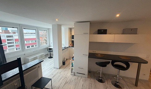 Exclusive, furnished 1.5-room apartment.