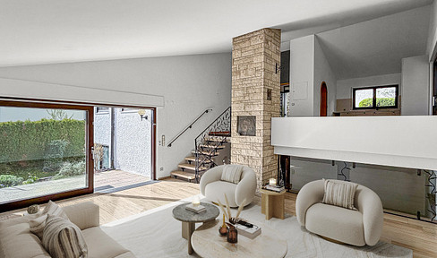 Mid-century architect-designed house with a separate apartment, located in a prime area of Heilbronn-Ost.