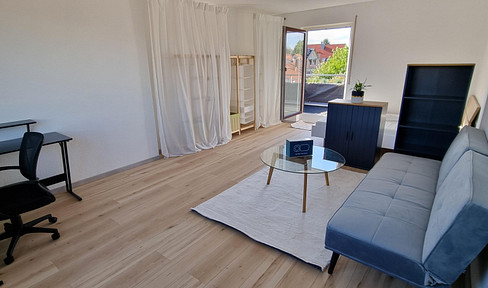 Penthouse mit Dachterrasse in Oßweil - Gebäudesanierung steht an