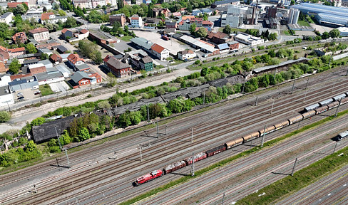Bargain commercial land near Nordhausen train station – approximately 22,000 m², with significant development potential.