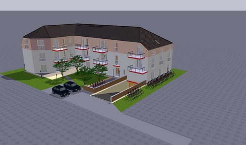 Land with planning permission for 15 units.