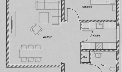 2-Zimmer Wohnung mit Balkon in der Weststadt