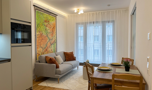 Stylish new apartment with a balcony in central Berlin – fully equipped and ready to move in.