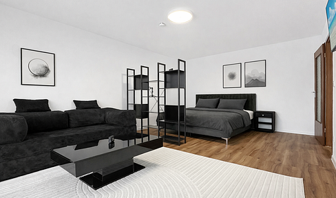 Fully furnished apartment with a new kitchen, balcony, and underground parking available immediately in Erding.