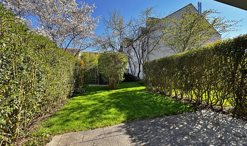 * Sunny and quiet apartment on the ground floor with its own south-facing garden - just outside Munich / attractive layout / newly renovated. *