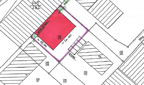 Bebaubares Gewerbegrundstück 582 m² mit Bauvorbescheid