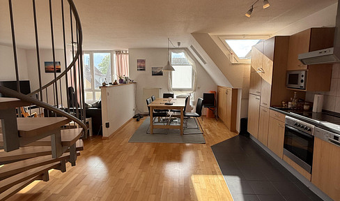 Stylish duplex apartment in a quiet residential area.