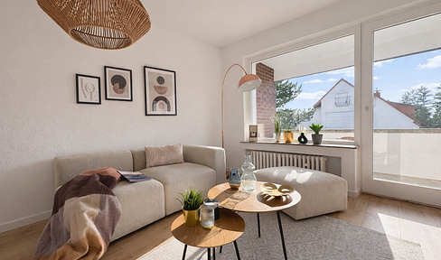 ** Provisionsfrei * leer * Sonnendurchflutet * 2-Zi.-Wohnung mit Stellplatz und Balkon