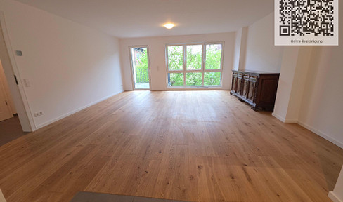 Modern 3-room apartment built in 2021, with elevator, 2 bathrooms, and 2 balconies.