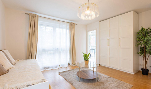 Modernes, renoviertes 1-Zimmer-Apartment mit Balkon – sofort bezugsfertig