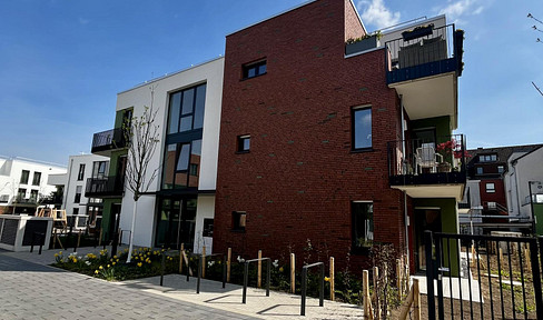 New construction: 3-room apartment with a sunny terrace and garden.