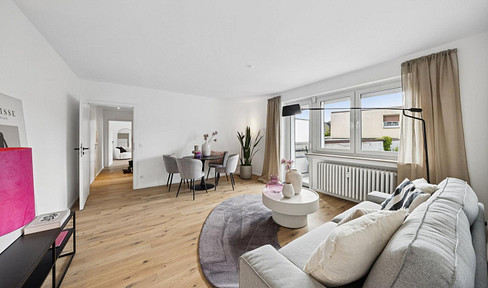 Frisch renovierte 4-Zimmer-Wohnung mit Loggia & Garage in ruhiger Lage von Ehningen