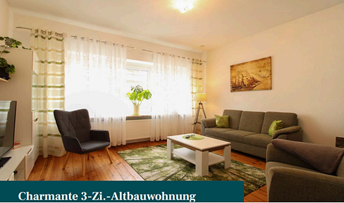 Charmante 3-Zimmer Altbauwohnung mit Balkon und Kamin in zentraler Lage