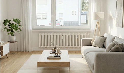 First occupancy after energy-efficient renovation: Bright, 3-room apartment with balcony in Ippendorf.