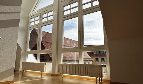 Rooftop terrace apartment with a view of Münster, located in the heart of Villingen.