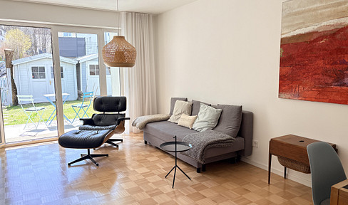 Terraced house with a garden and balcony, located in a quiet and central area of Kempten.