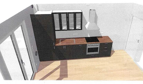 Apartment for 1-2 people, €980 per month, no pets, no heating, located in the center of Böblingen.