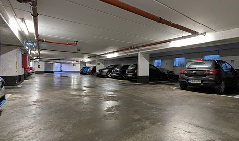 Parking space for rent in an underground garage.