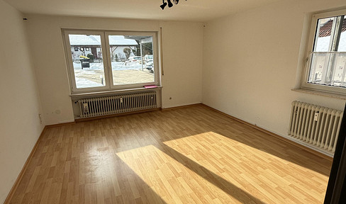 Bright, 2-room apartment on the ground floor, 55 square meters, located in Isny-Neutrauchburg.