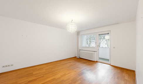 Living by the canal - Beautiful 2-room apartment with 2 balconies. 200 meters to the Gern subway station.