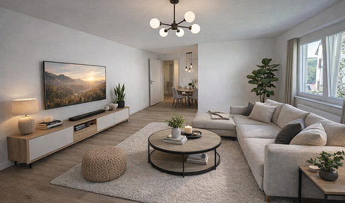 Modernized house with 3 living areas, a garden, rental potential, and an optional barn.