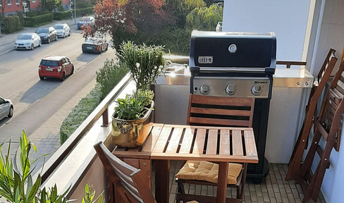 Helle renovierte 3-Zimmer-Wohnung mit Südbalkon, 6 Gehminuten zur U2 (provisionsfrei)