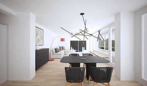 Spacious, completely renovated attic apartment with 3 rooms, located in a prime location. // mihome Architecture & Interior Design.