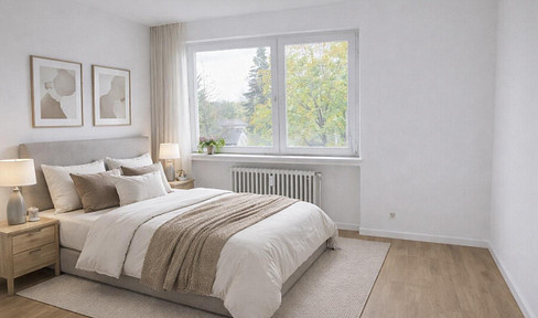First occupancy after renovation, 2-room apartment in Hanau-Kesselstadt.