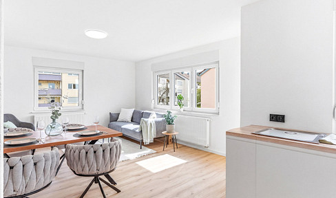 COMPLETELY RENOVATED & IMMEDIATELY AVAILABLE – Bright 3-room apartment with balcony in Aalen.