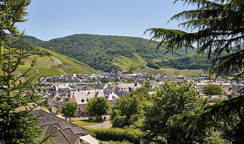 Attractive pair of plots of land in a prime, elevated location: Panoramic views over the city of Bernkastel.
