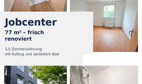 Jobcenter – جوب سنتر – Джобцентер – deine neue Wohnung ist fertig!