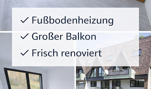60 square meters with underfloor heating, a large balcony, in a desirable residential location – your new home is waiting for you!